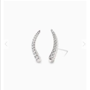 Kendra Scott Whit Ear Climbers in Silver